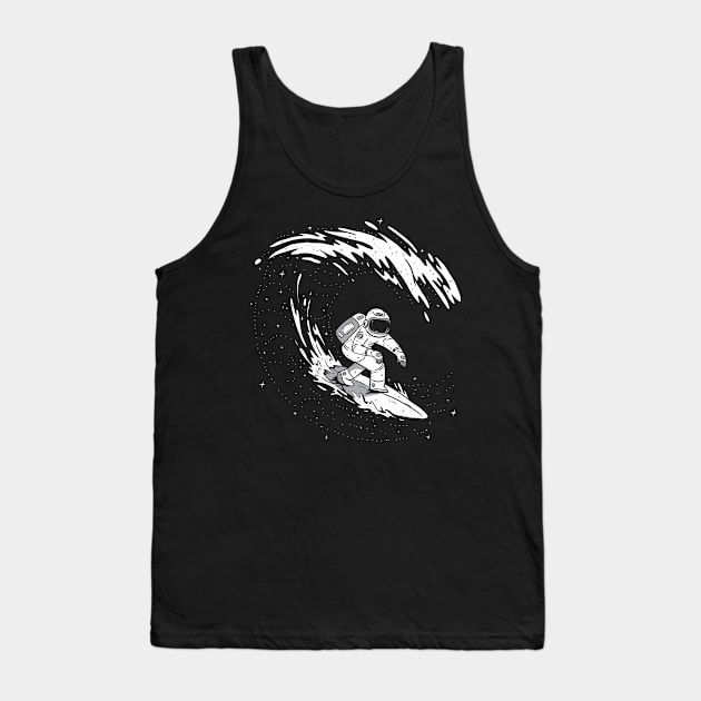 Surfing Astronaut Tank Top by madeinchorley